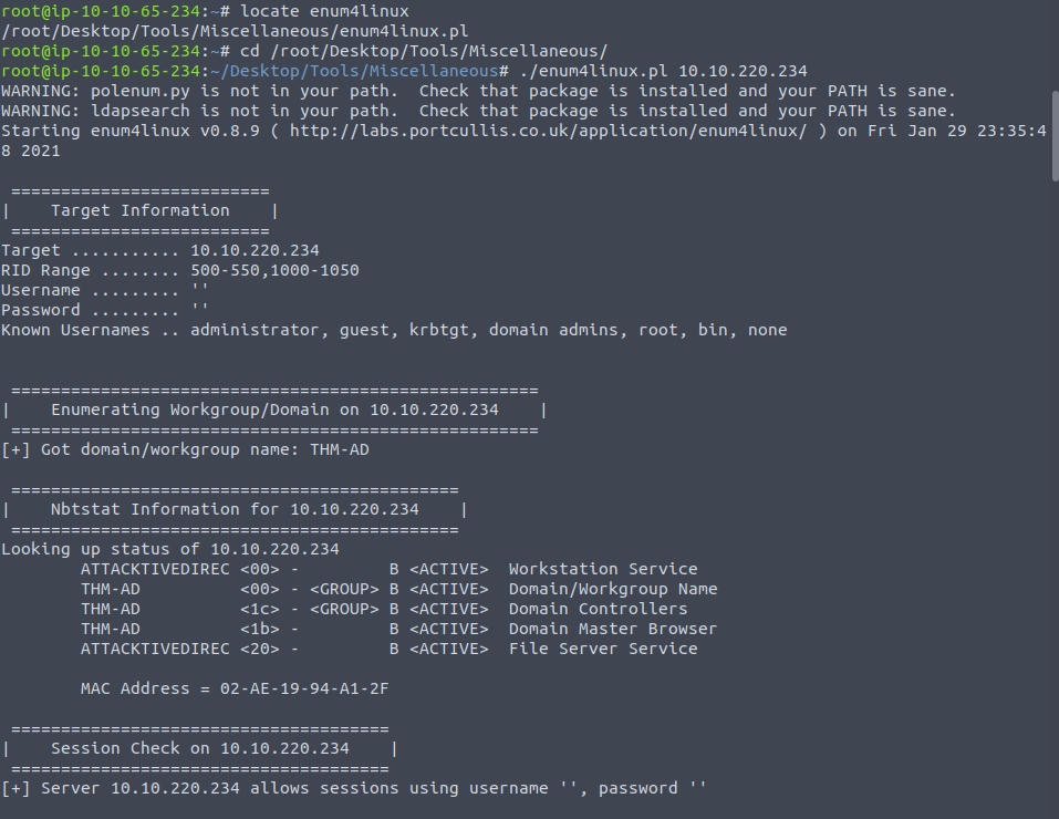 enum4linux-enumeration