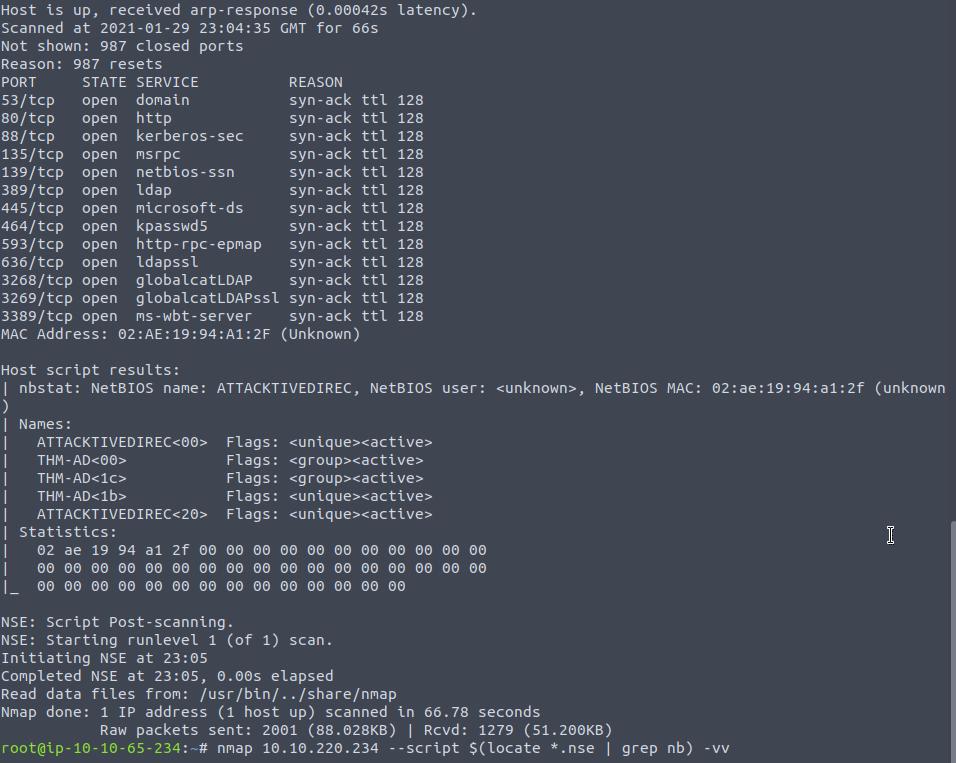 nmap-scan-attactive-directory